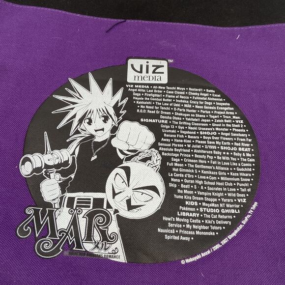 Anime death notes purple and black tote bag - Picture 4 of 5